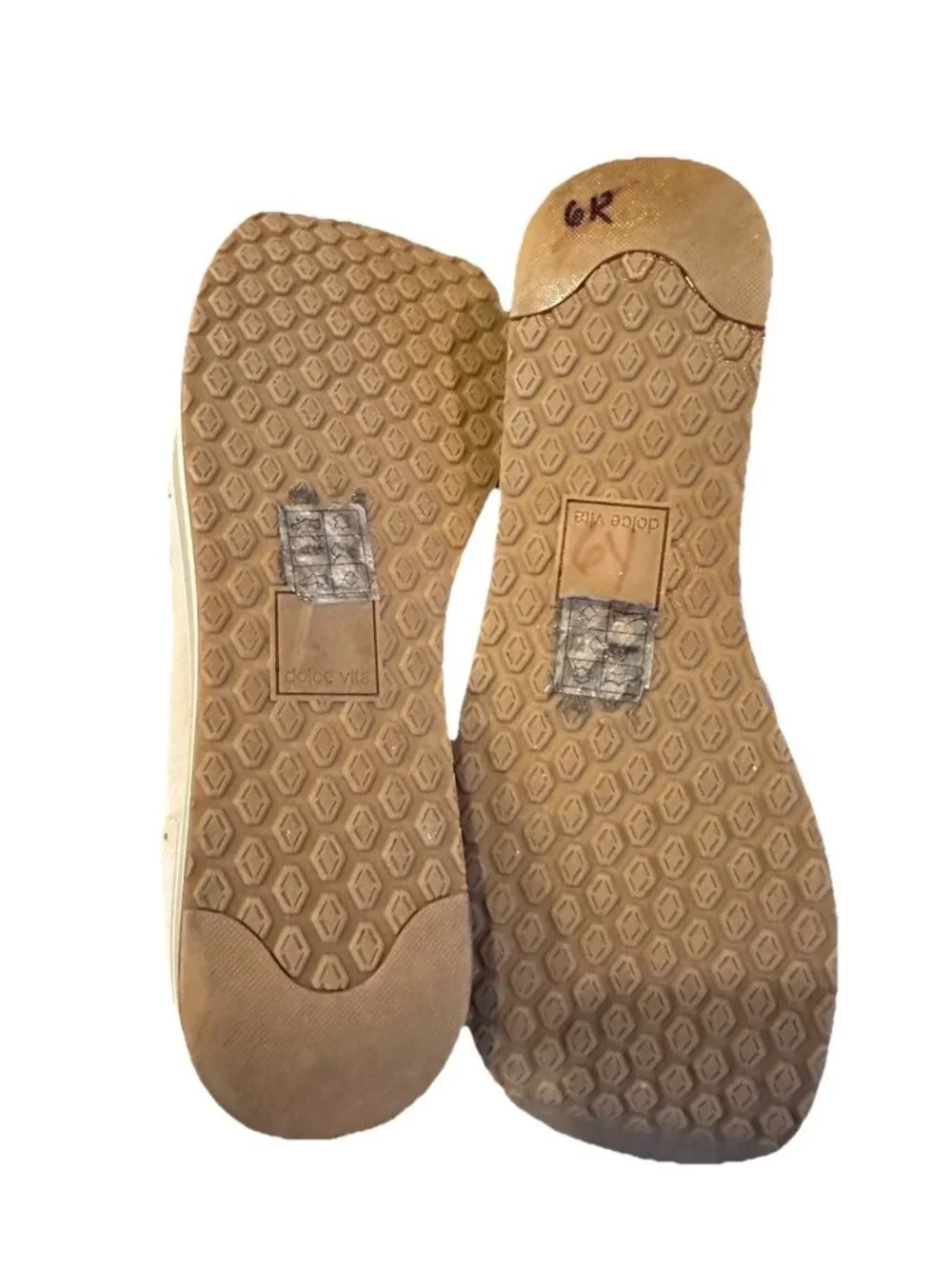 Dolce Vita Women's Beige Sand Dune Jehenee Platform Sneakers Size 11 Casual